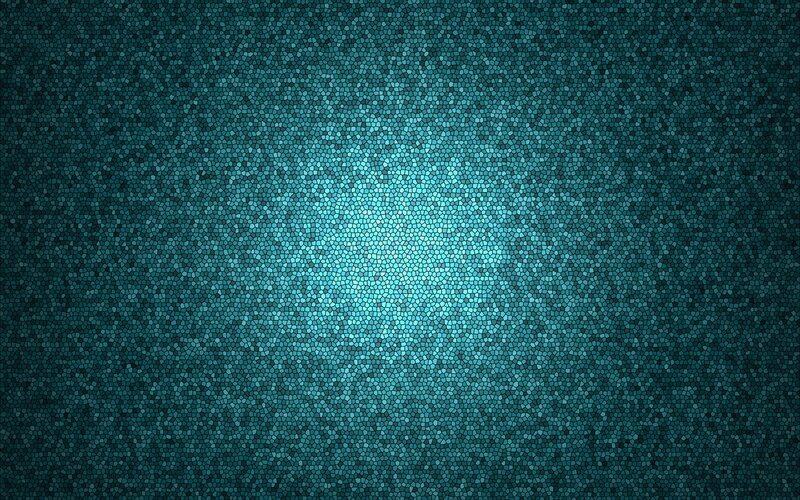 blue mosaic pattern with light center