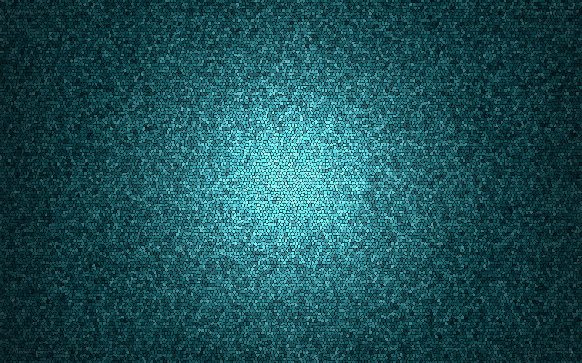 blue mosaic pattern with light center