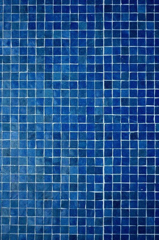 blue mosaic tile pattern