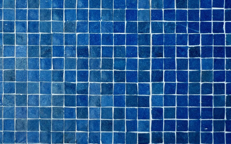 blue mosaic tile pattern
