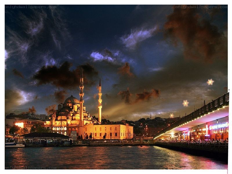 Blue Mosque at dusk