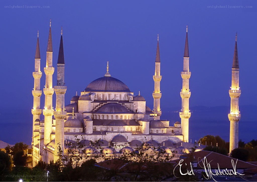 Blue Mosque at dusk