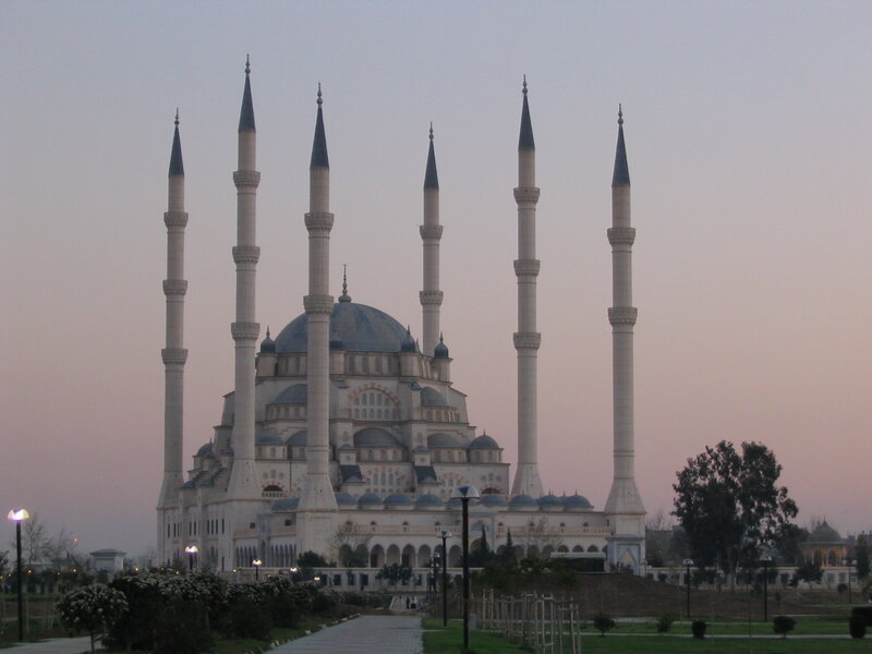 Blue Mosque at dusk