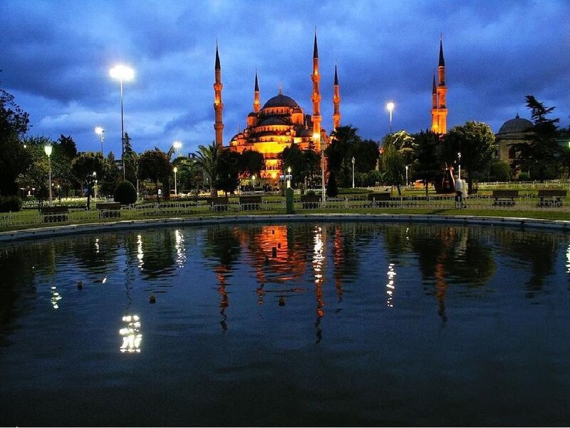 Blue Mosque at Dusk — Serene