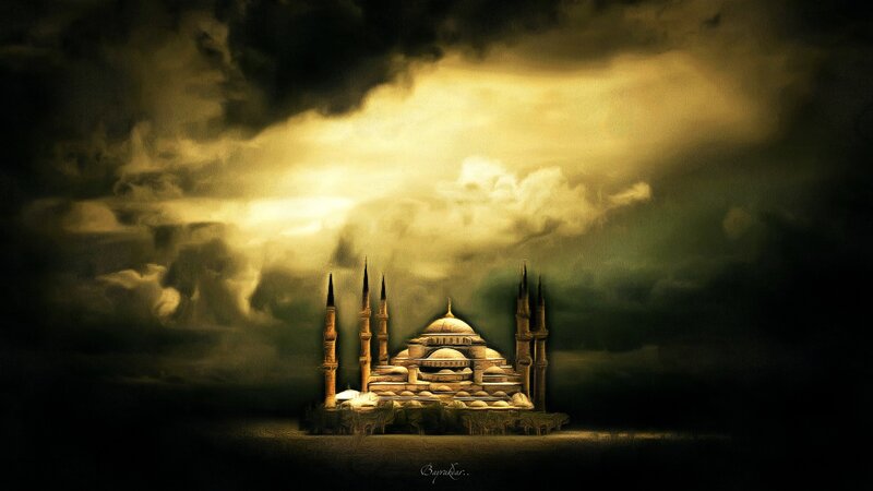 Blue Mosque at Sunset — Yellow