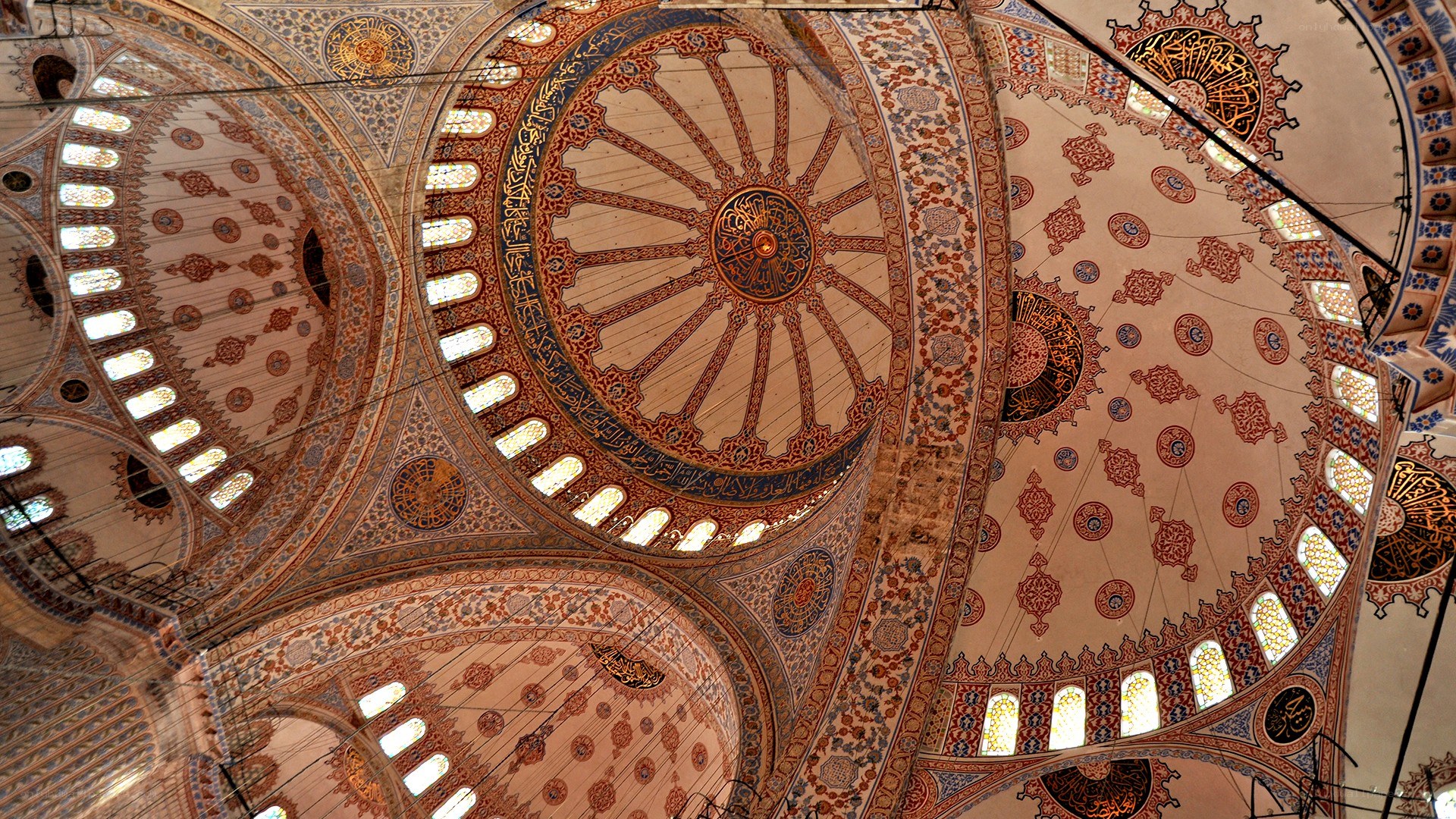 Blue Mosque ceiling details