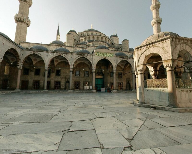 Blue Mosque courtyard