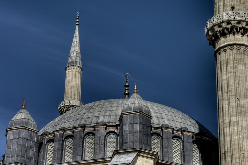 Blue Mosque dome and minarets