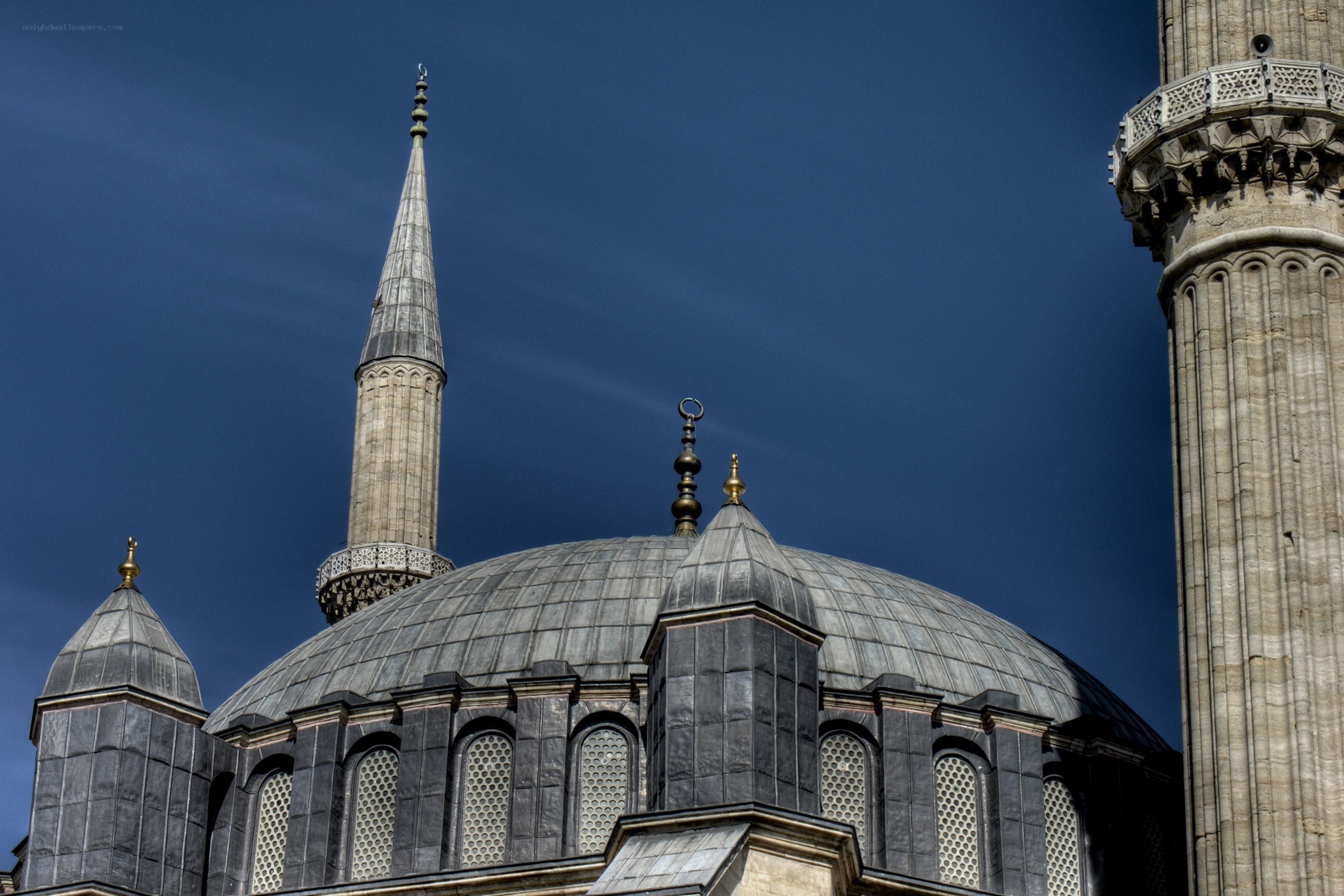 Blue Mosque dome and minarets