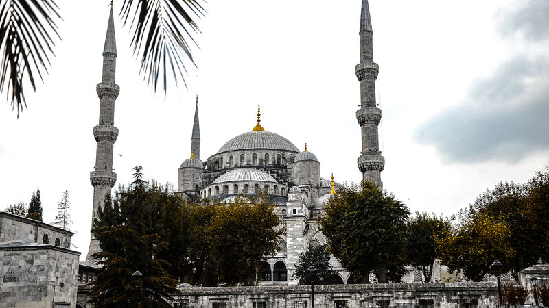 Blue Mosque in Istanbul — Gray, Serene