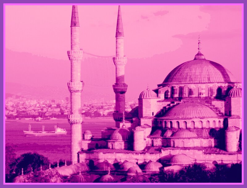 Blue Mosque in Istanbul — Purple