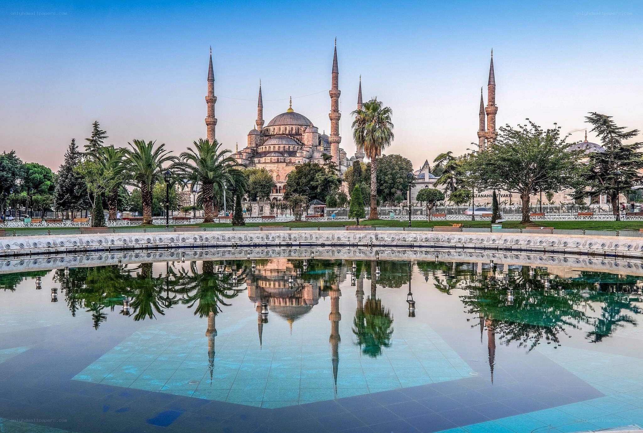 Blue Mosque reflection in Istanbul