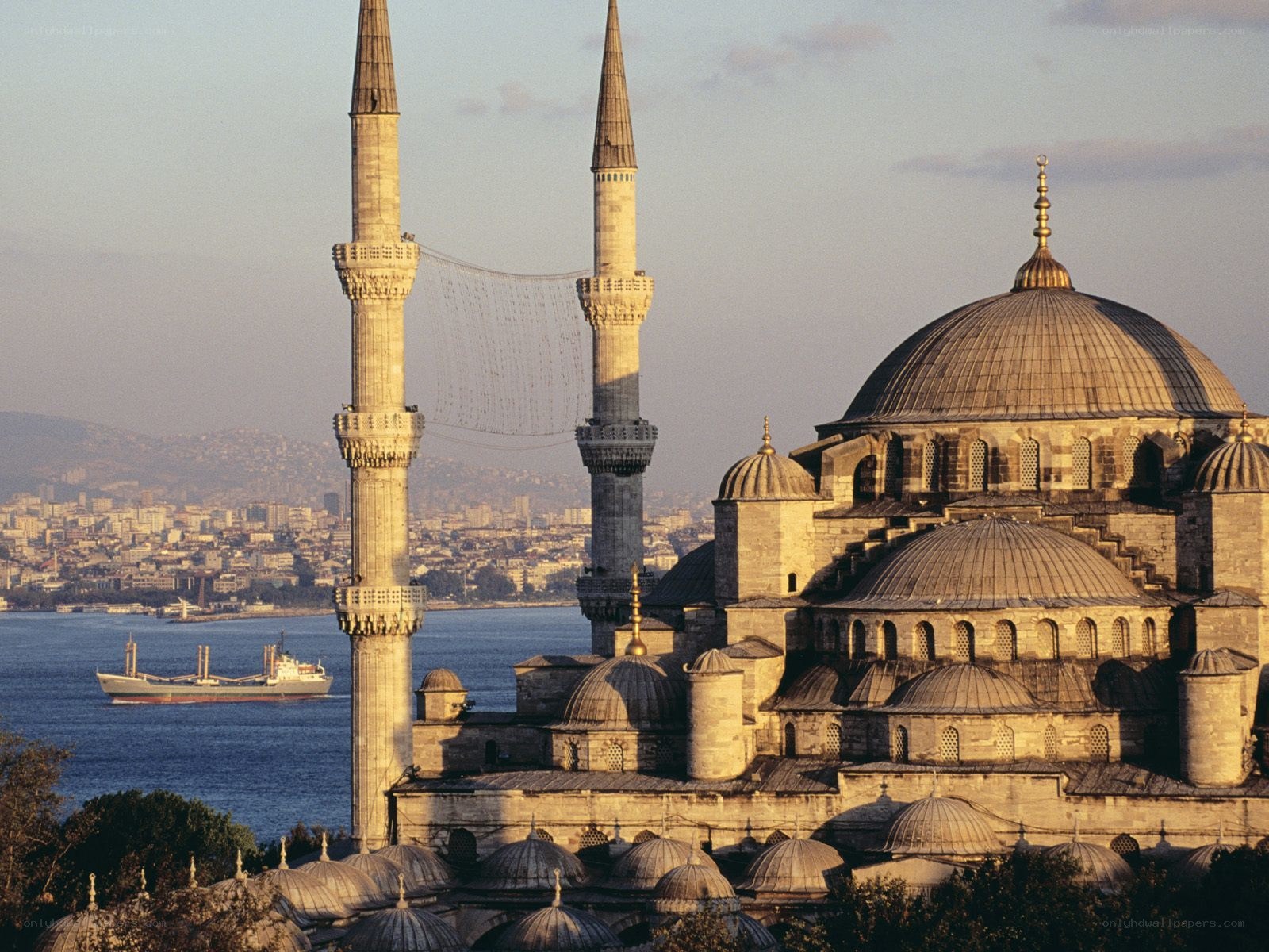 Blue Mosque with city view