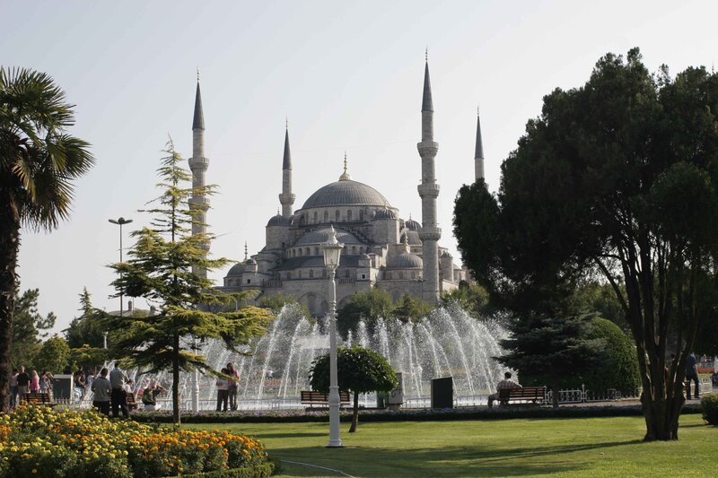 Blue Mosque with fountain