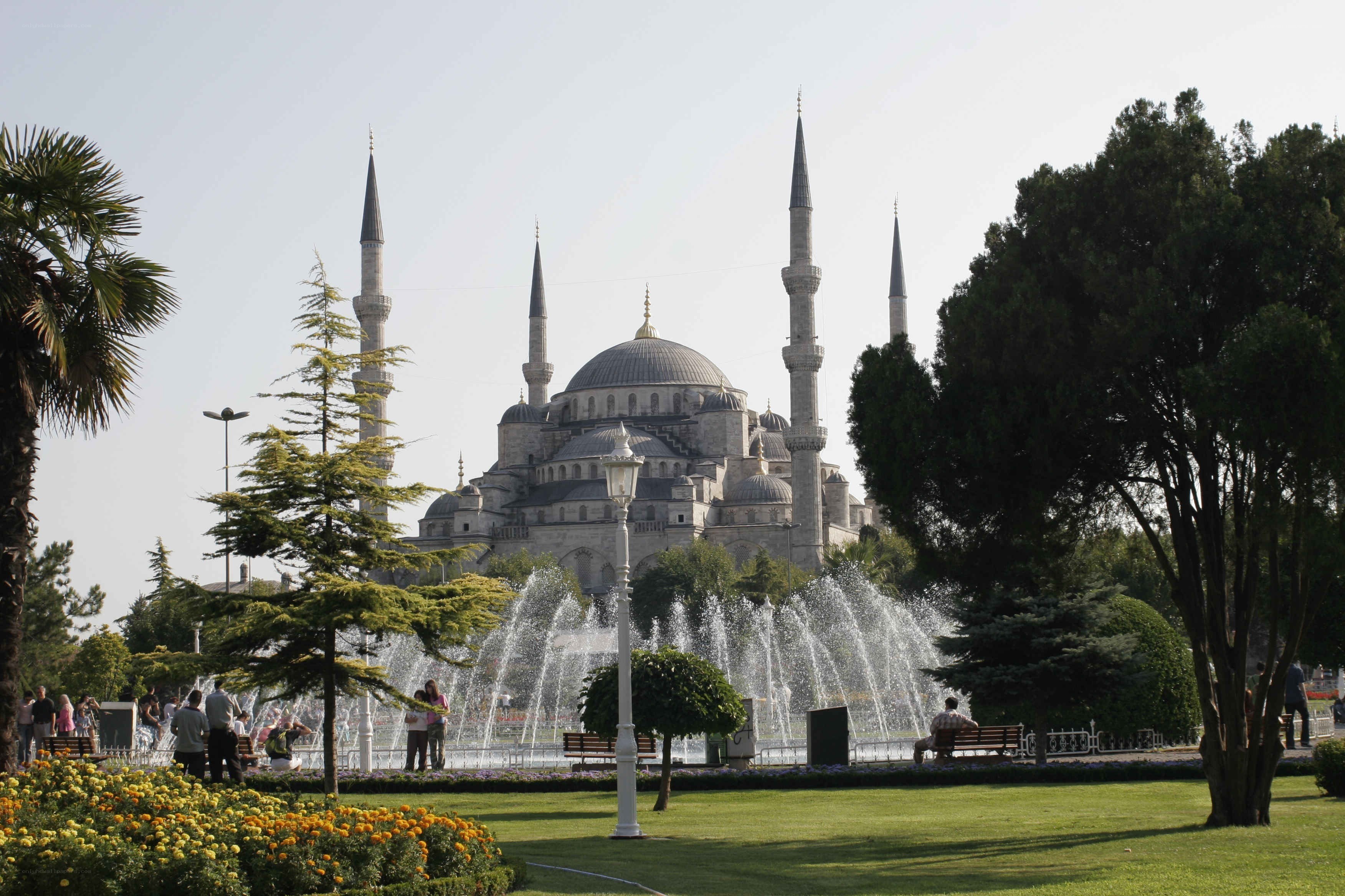Blue Mosque with fountain