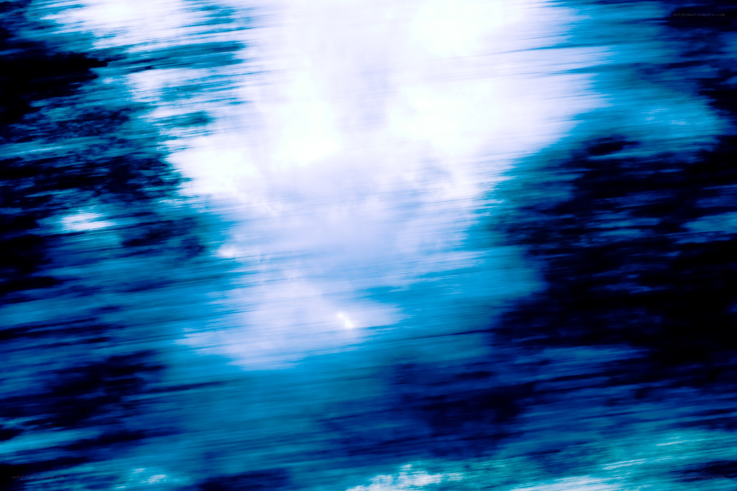 blue motion blur abstract