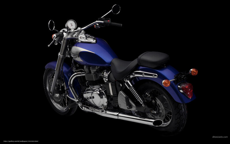 Blue Motorcycle — Dramatic