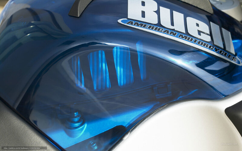 Blue Motorcycle Fuel Tank — Neutral