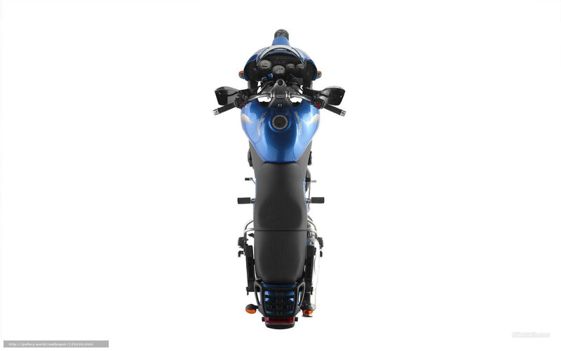 Blue Motorcycle — Neutral, Photograph, Handlebars, Seat