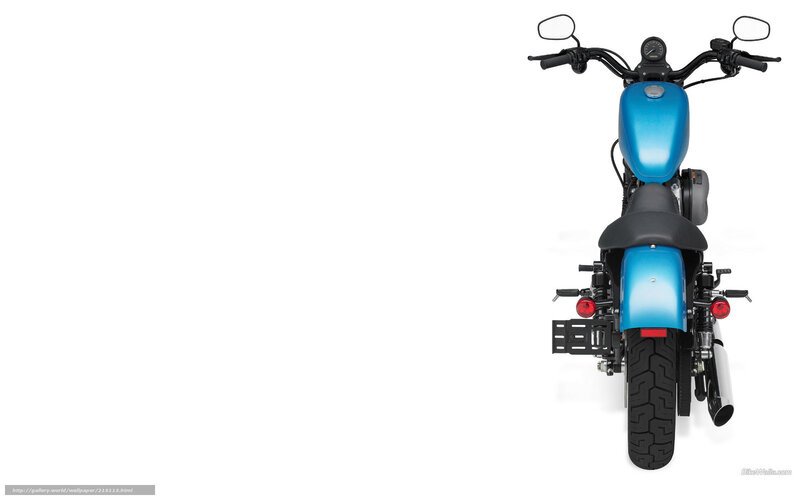 Blue Motorcycle — Neutral, Photograph, Seat, Handlebars