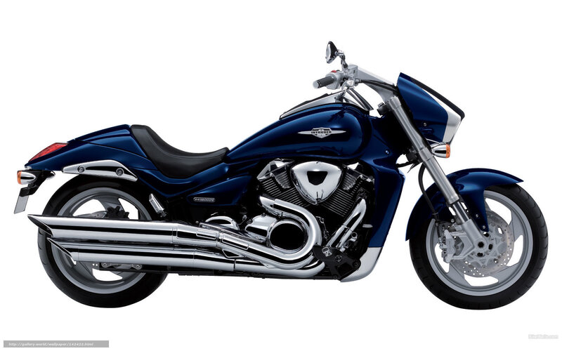 Blue Motorcycle — Neutral, Photograph