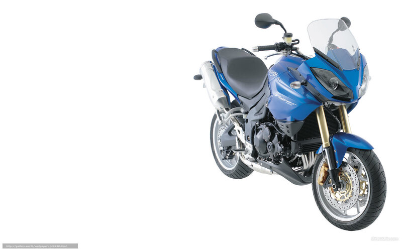 Blue Motorcycle — Neutral, Photograph, Windshield