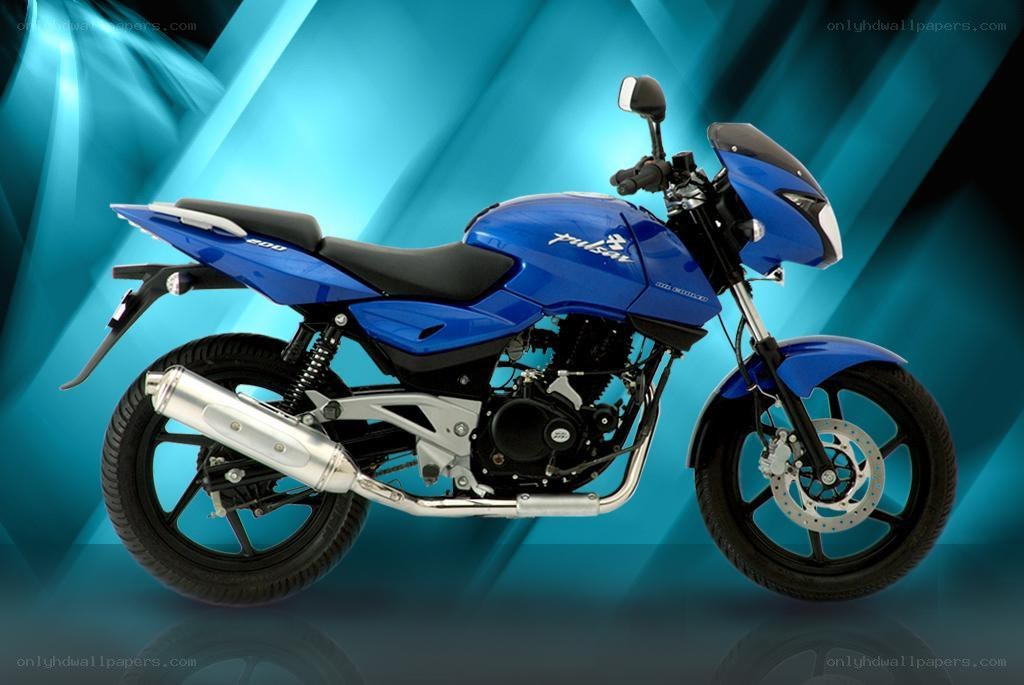 blue motorcycle on blue background