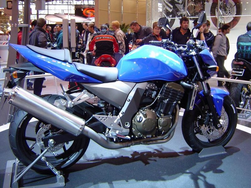 Blue Motorcycle on Display — Neutral