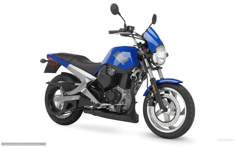 blue motorcycle on white background