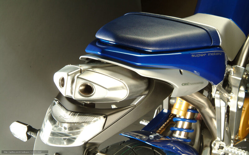 Blue Motorcycle Rear