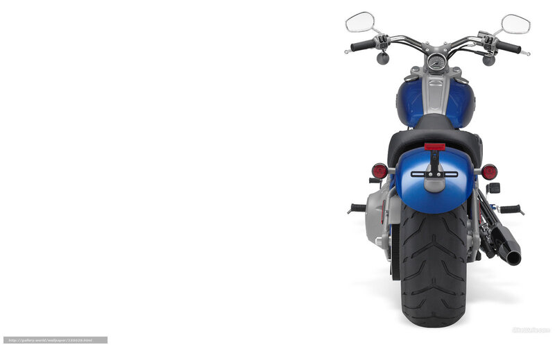 Blue Motorcycle Rear View — Neutral, Photograph, Handlebars, Seat