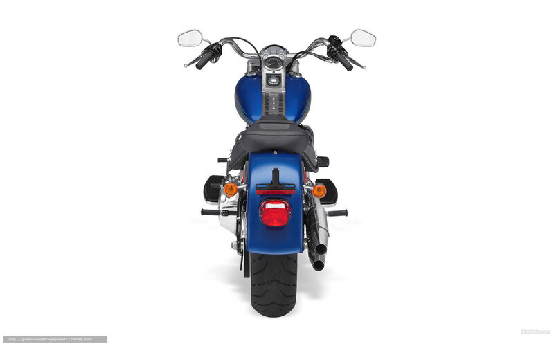 Blue Motorcycle Rear View — Neutral, Photograph, Seat, Handlebars