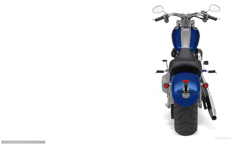 Blue Motorcycle Rear View — Neutral, Photograph, Seat