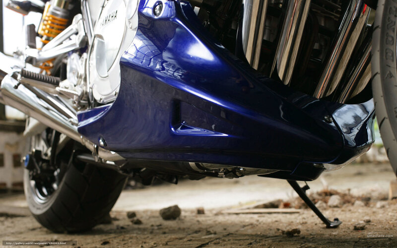 blue motorcycle side panel