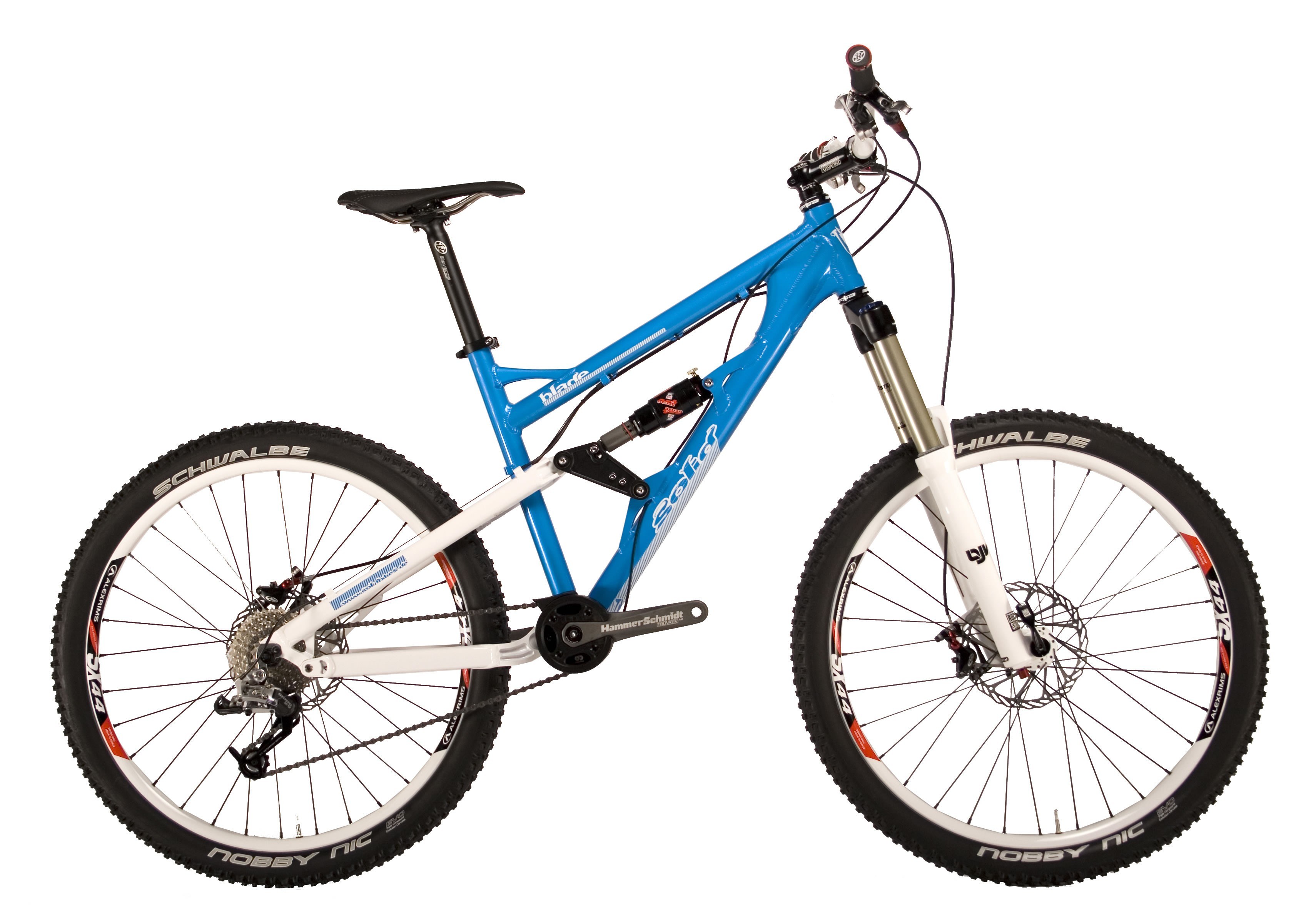 blue mountain bike