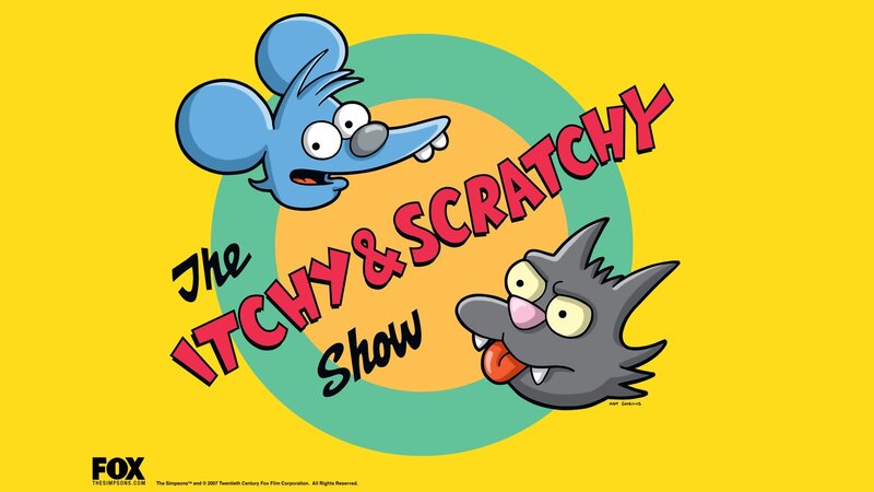 Blue Mouse and Gray Cat — Yellow