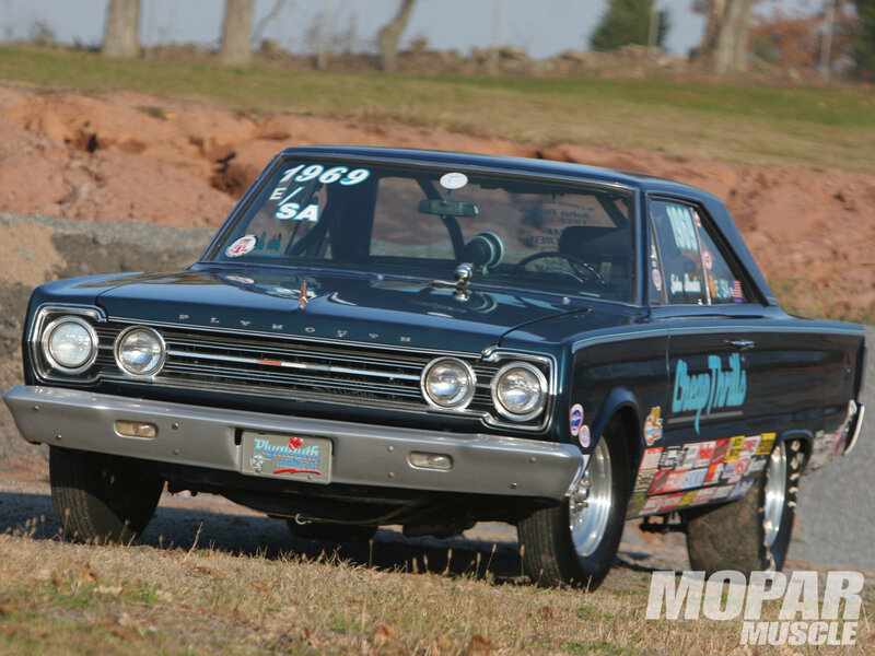 Blue Muscle Car — Black