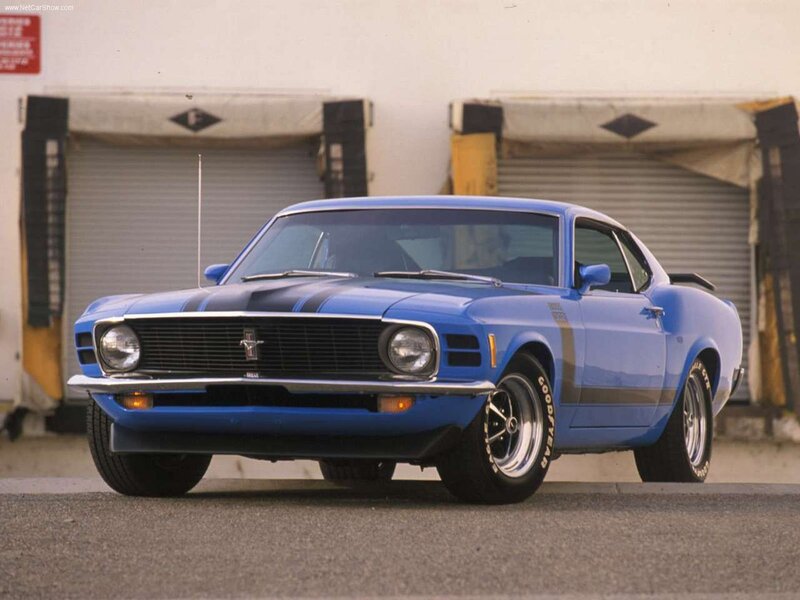 Blue Muscle Car — Classic, Photograph
