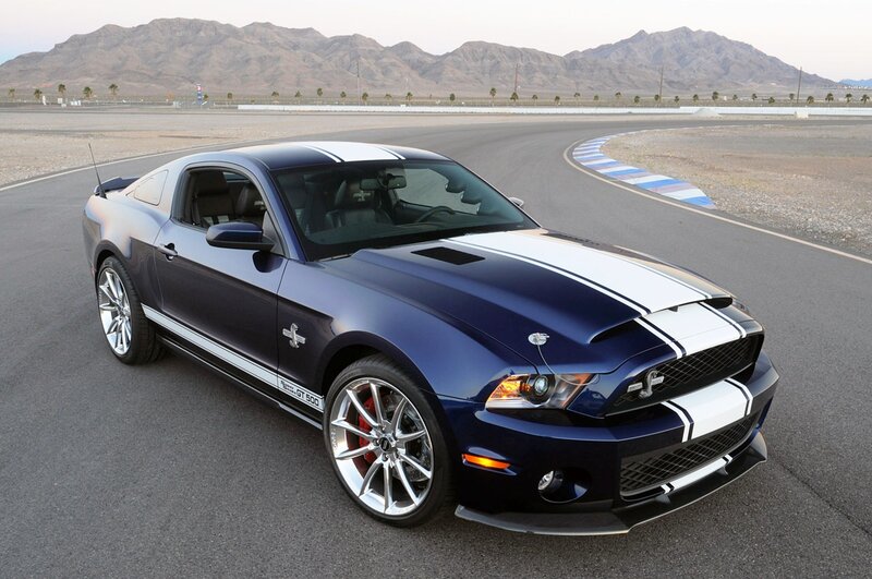 Blue Muscle Car — Dramatic, Sunset, Photograph, Race Track