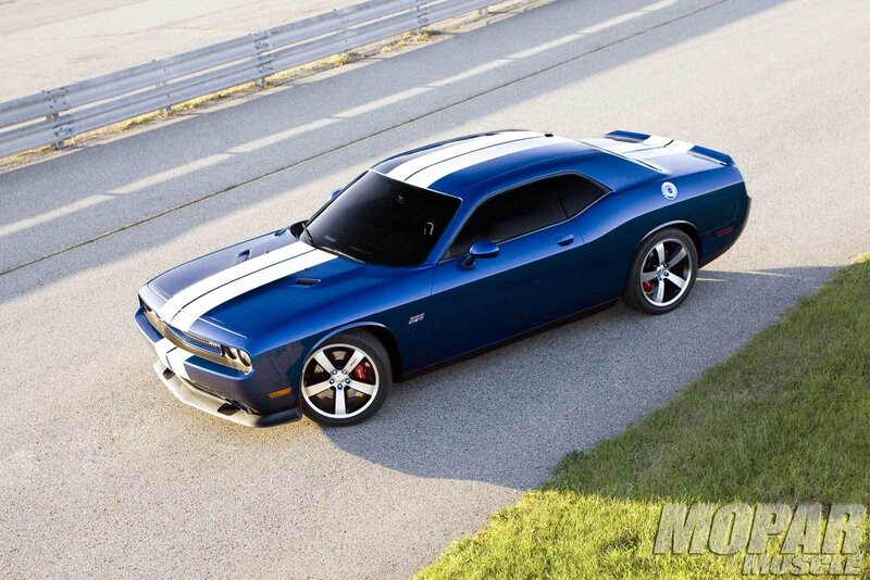 Blue Muscle Car — Dynamic, Afternoon, Photograph