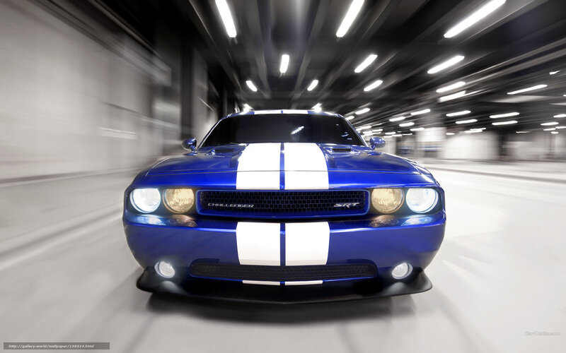 Blue Muscle Car — Dynamic, Photograph