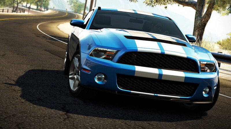 Blue Muscle Car — Dynamic