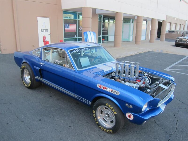 Blue Muscle Car — Showcasing