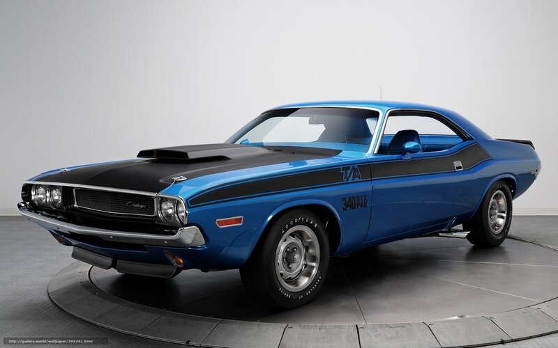 Blue Muscle Car — Showroom