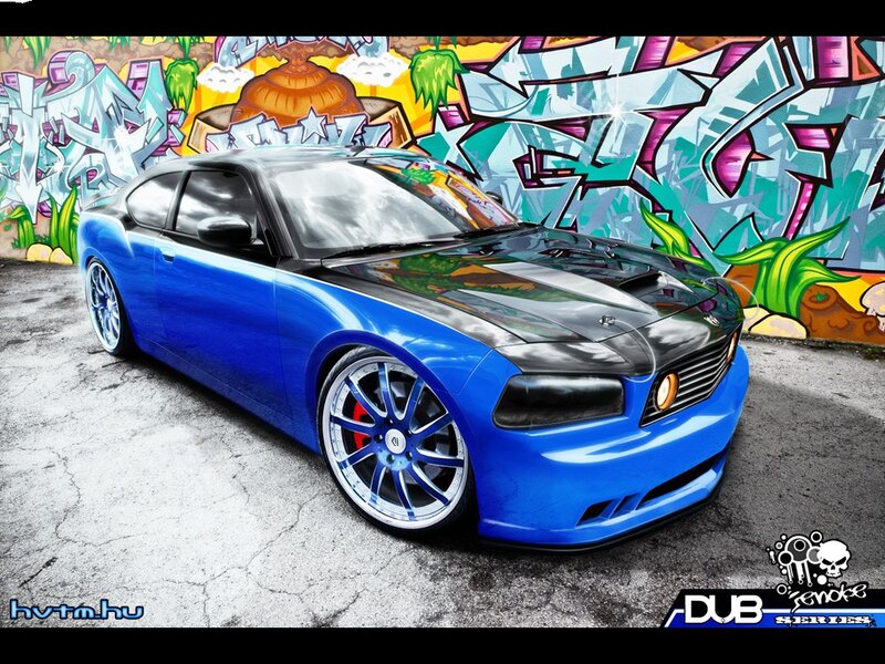 Blue Muscle Car — Urban