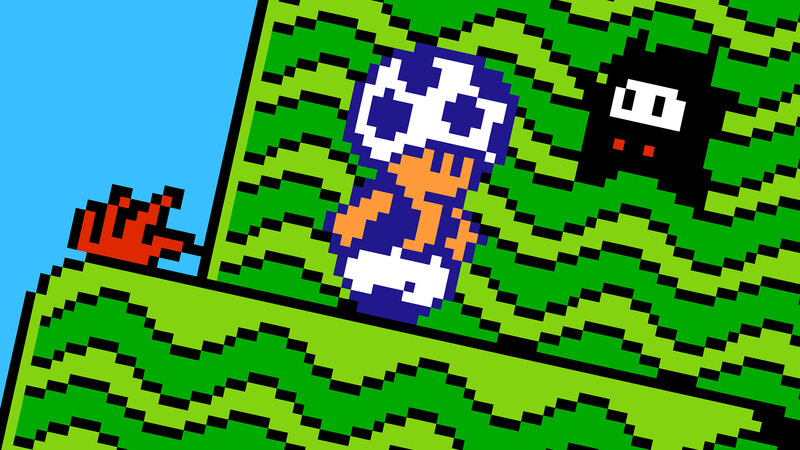 Blue Mushroom Character — Green