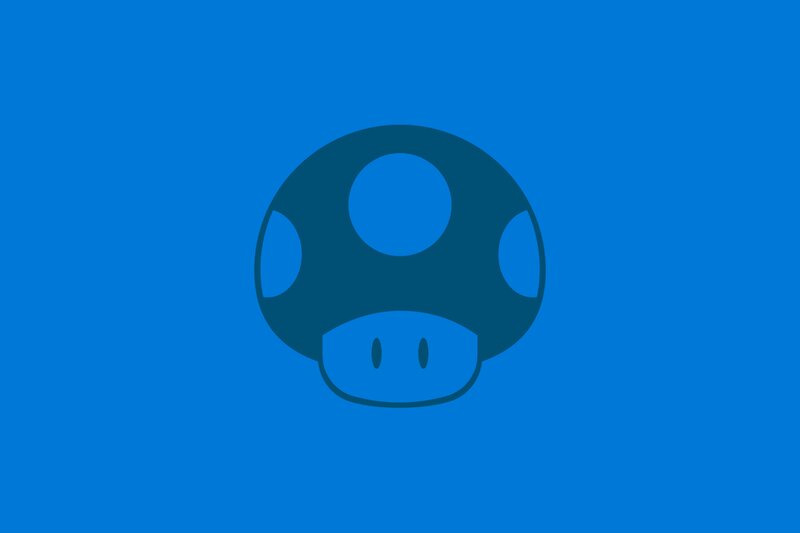 Blue Mushroom Icon