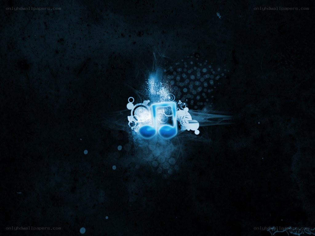 blue music note explosion