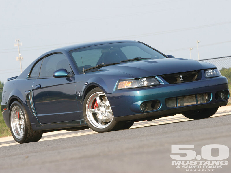 Blue Mustang Car — Dynamic