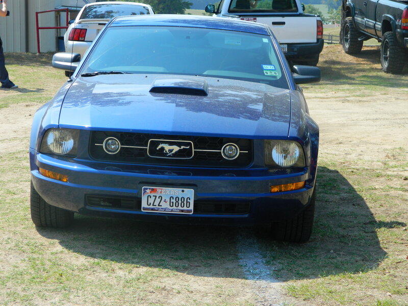 Blue Mustang Car — Outdoor